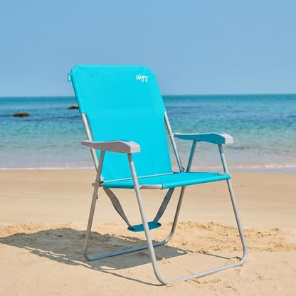 #WEJOY Folding Beach Chairs for Adults, High Back Lightweight for Camp Lawn