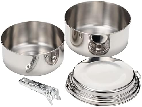 MSR Alpine 2 Stainless Steel Camping Pot Set