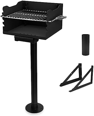 Stanbroil Park Style Charcoal Grill with Adjustable Stainless Steel Grate