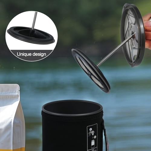 2-Pack Silicone French Press Coffee Makers compatible with Jetboil Flash Camping Stoves, french press coffee maker for Jetboil Flash Camping Stoves，Regular Size (2)