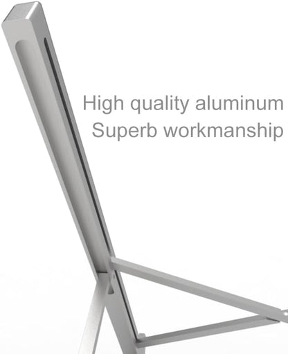 Aluminum Laptop Stand for Desk, Foldable Ventilated Cooling Notebook Stand, Adjustable Portable Laptop Holder, Compatible with 11" - 17.3" MacBook Pro Air, HP and Other laptops（Silver）