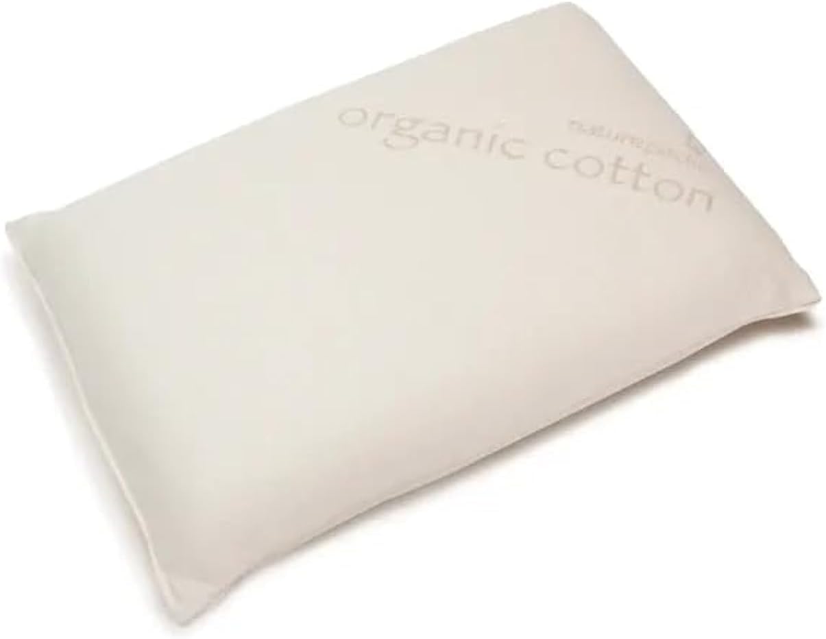 Naturepedic Organic Latex Pillow - Standard Bed Pillow with Medium Comfort - Luxury Pillow with Adjustable Fill for Comfortable Sleeping, Back Support and Neck Pain Relief