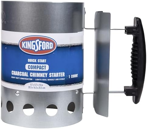 Kingsford Compact Charcoal Chimney Starter for Grills and BBQs