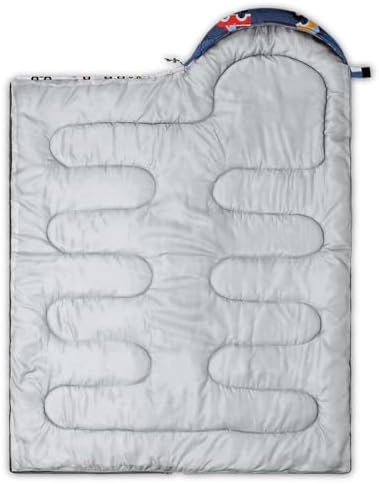 QOOMO Camping Sleeping Bags,3 Season Warm & Cool Weather,Lightweight,Waterproof Sleeping Bags for Adults & Kids,Traveling,and Outdoors,Camping Gear Equipment
