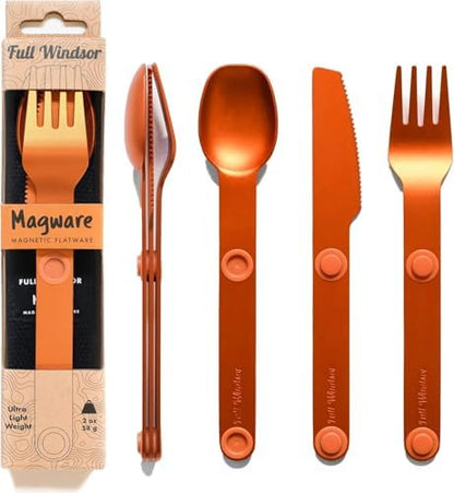 FULL WiNDSOR - MAGWARE Magnetic Travel Camping Cutlery Utensils Set