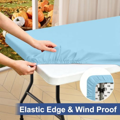 homing Rectangle Table Cloth Cover 6 Foot Elastic Fitted Tablecloth