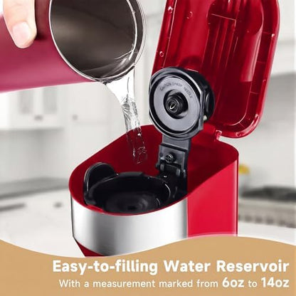 Single Serve Coffee Maker, Small K Pod&Ground Coffee Machine