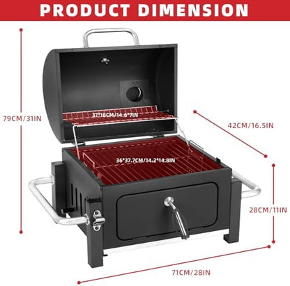 Kendane Portable Charcoal Grill with 314 Square Inch Cooking Area