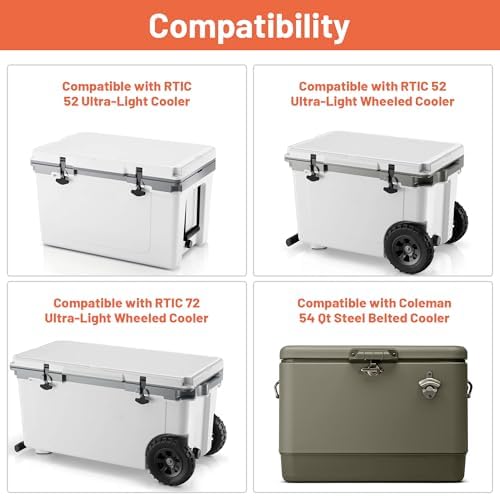 52 & 72 Qt Cooler Basket Compatible with RTIC 52 & 72 Qt Ultra-Light Coolers, Perfect for Organization Accessory, Black