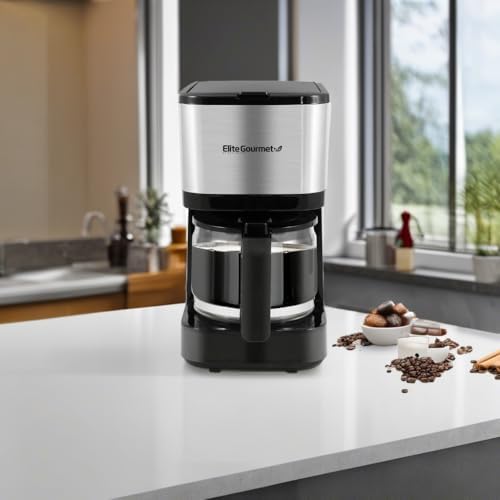 Elite Gourmet EHC9420 Automatic 5-Cup Drip Coffee Maker, Pause N Serve