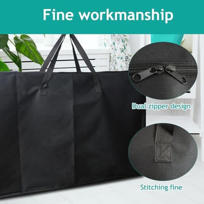 Heavy Duty Folding Chair Storage Bag, 600D Chair Storage Case for Beach Chair Camping Chair Zero Gravity Chair Folding Recliners, Extra Large Travel Bag with Zippers, 41.5" Lx 11" Wx 28.5" H