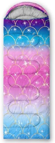 Axolotl Unicorn Sleeping Bag for Kids Boys Girls–Lightweight Warm Cold Weather Sleeping Bags,Waterproof Portable Sleeping Bag with Compression Sack for Camping Backpacking Outdoor Indoor