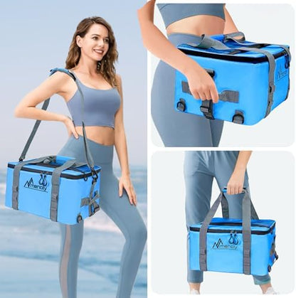 MENOLY Paddle Board Accessories Cooler, 25L Sup Kayak Deck Cooler Bag Fit 30 Cans with Bottle Opener, Adjustable Strap for Paddleboarding, Kayaking, Camping