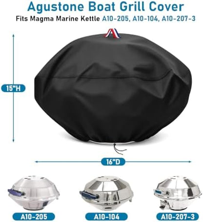 Boat Grill Cover for Magma A10-205 Kettle Portable Gas Grill