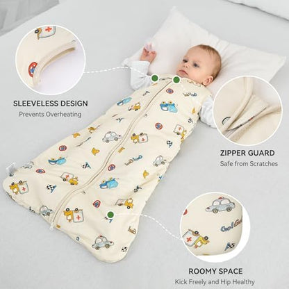 Yoofoss Baby Sleep Sack 18-24 Months Rayon Made from Bamboo 1.0 Tog