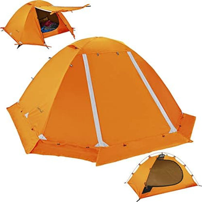 Clostnature 4 Season Backpacking Tent - 1/2 Person Cold Weather Winter Tent
