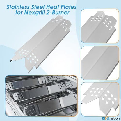 Grill Parts Kit for Nexgrill 2-Burner 720-0864 720-0864M, Replacement Parts Kit for Megamaster 720-0864MA Grill Grate Kit for Nexgrill Replacement Parts