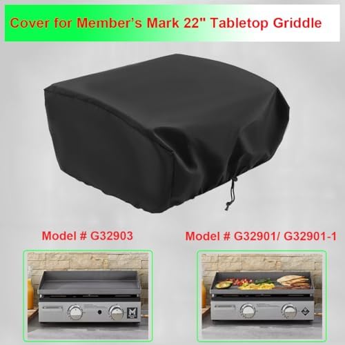 Griddle Cover for Members Mark 22 inch Gas Tabletop Griddle
