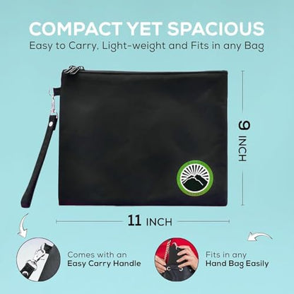 Large and Small Smell Proof Bag Combo, Smell Proof Container, Dog Tested Odor resistant Bag, Best Zipper Odor sealing Pouch Herbs, coffee & Travel Medicine Bag, Scent resistent Containers