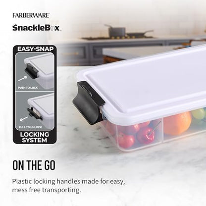 Farberware Snacklebox 7.8 x 12.7 Inch Cutting Board with Lid