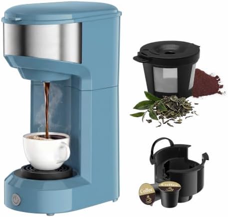 Single Serve Coffee Maker, Small K Pod&Ground Coffee Machine