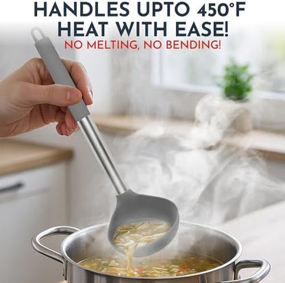 34 PCs Silicone Kitchen Utensils Set, Stainless Steel 450F Heat Resistant