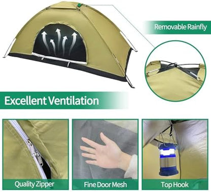 Sutekus Tent Camouflage Patterns Camping Tent Backpacking Tent for Camping Hiking 【Outdoor Equipment】