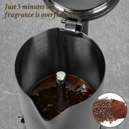 LAOION Stovetop Espresso Maker, 12Cup 17.5 oz Moka Pot, Stainless Steel