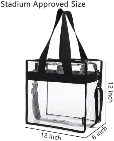 FlowFly Insulated Lunch Cooler Bag - Tote Bag Organizer for Women/Men, Clear#Black