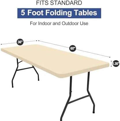 homing Rectangle Table Cloth Cover 5 Foot Elastic Fitted Tablecloth
