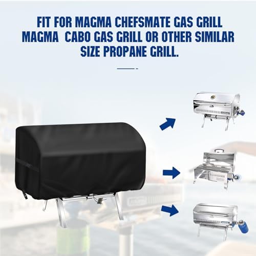 Boat Grill Cover for Magma Cabo Gas Grill ChefsMate Grill