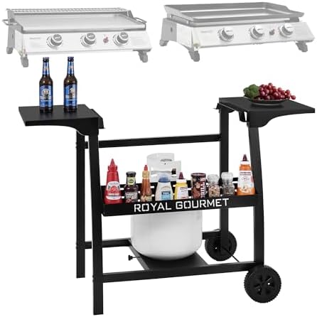 PD1300T Tabletop Griddle Stand with Basket Black
