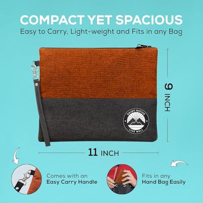 Enjoy Native Smell Proof Bag with Lock 11" x 9", Smell Proof Container, Dog Tested Odor resistant Bags, Best Zipper odor sealing pouch for Herbs, Coffee & Travel Medicine, Scent resistent Containers