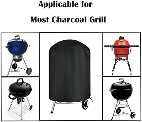 Charcoal Grill Cover for Weber,Round Grill Cover-30 D x 28" H