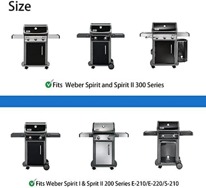 7658 Enameled Cast Iron Griddle for Weber Spirit 200/300, Premium Easy Clean Non-Stick – Fits Spirit I/II E-210/E-310/S-210/S-310