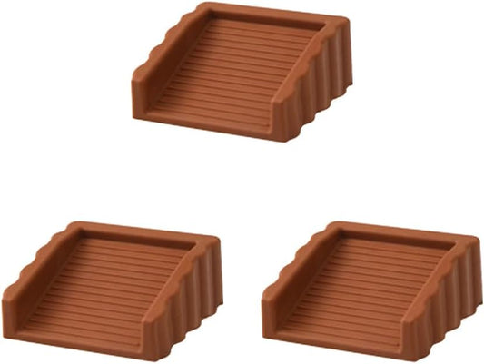 3 Pack Coffee Color Door Stoppers Doorstop, Rubber Door Stoppers Wedges, Doors Stops for Door Bottom