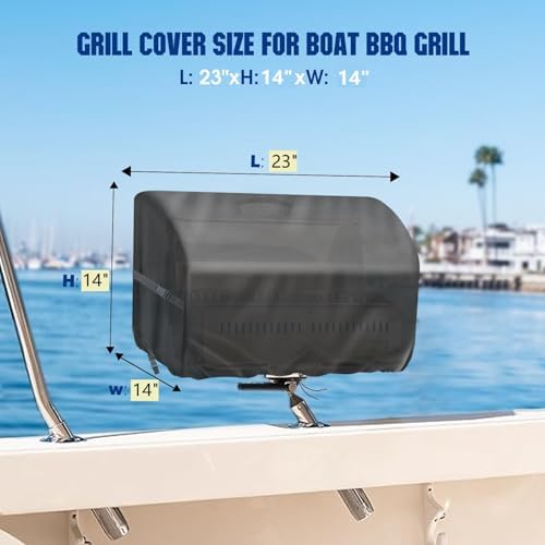 Boat Grill Cover for Magma Cabo Gas Grill ChefsMate Grill