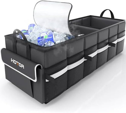 HOTOR Trunk Organizer - Car Organizer with Built-In Leakproof Car Cooler