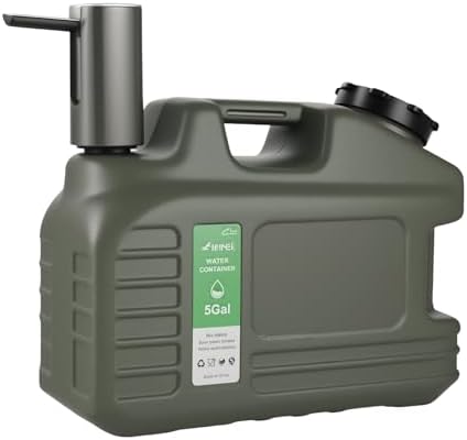 5 Gallon Water Jug, Bpa Free Portable Large Water Jug, Emergency Water Storage Containers for Outdoor Hiking Camping