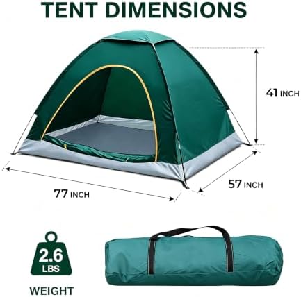 Wind Tour Easy Setup Breathable Mesh Tent for Backpacking & Outdoor Use