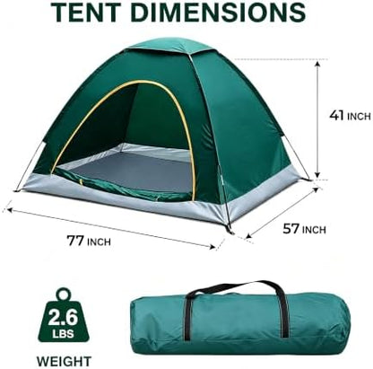 Wind Tour Easy Setup Breathable Mesh Tent for Backpacking & Outdoor Use