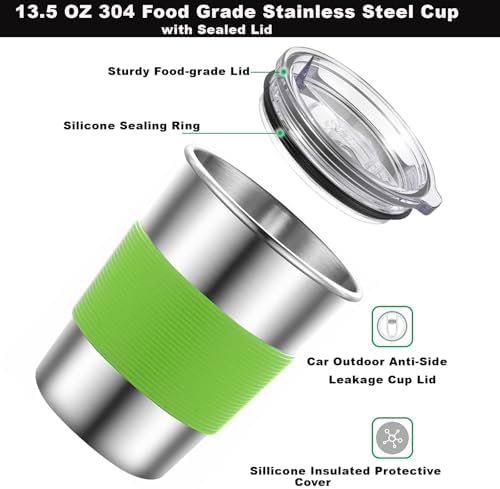 Camping Mess Kit Stainless Steel Utensils Camping Cookware Set for 4 Person