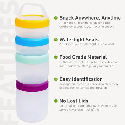 humangear STAX Stackable Containers, Medium, Springtime