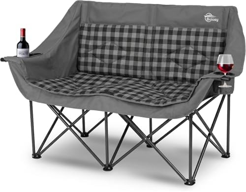 Bolosy Double Camping Chair Oversized Camping Loveseat