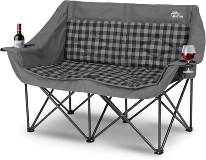 Bolosy Double Camping Chair Oversized Camping Loveseat