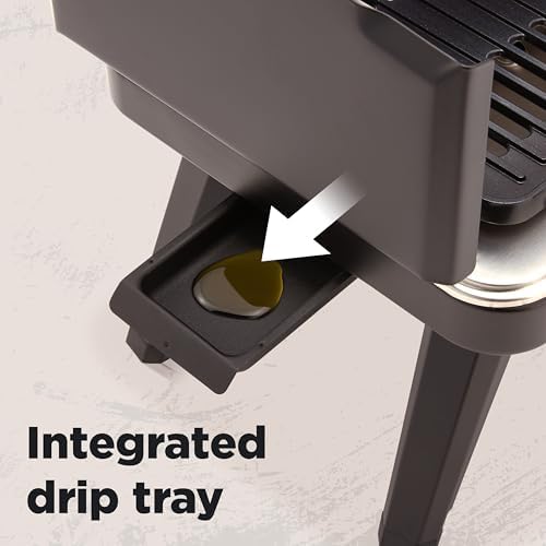 Hike Crew Gas Camping Grill | 13,000 BTU | Portable Propane Burner | Foldable Legs | Integrated Igniter & Included Regulator w/Stainless Steel Drip Tray | Wind Panels & Built-in Carrying Handle