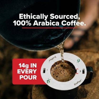 Coulée EcoPour She Devil Arabic Coffee, Medium Roast, Single Serve, 10 Pack