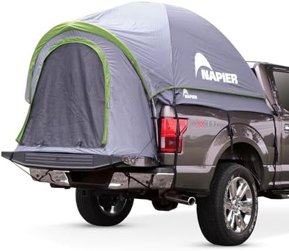 Napier Backroadz Truck Tent | Pickup Truck Bed Camping Tent | Rainfly for Water Protection | Sturdy and Spacious 2-Person Truck Tent | Easy 10-Minute Setup | Gray/Green