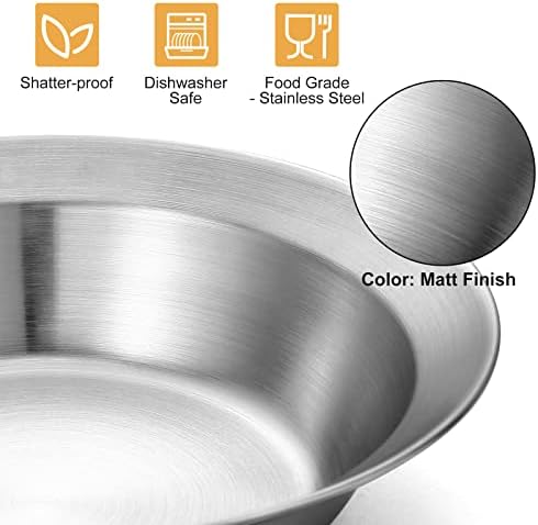 Odoland Stainless Steel Camping Mess Kit for Outdoor Family & Person