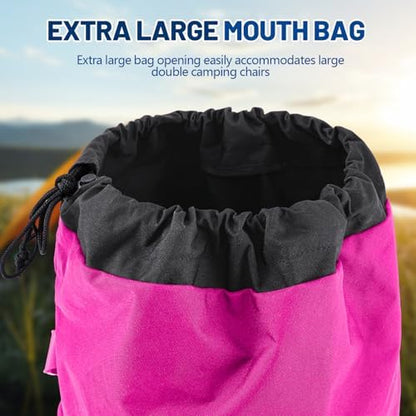 48" Large Camping Chair Bag Replacement, Folding Chairs Bag, Rose Red